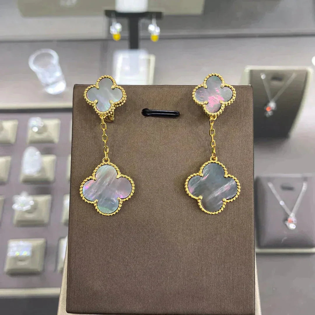 [Baslove]CLOVER 2 MOTIFS OHRRINGE (MEHRERE AUSWAHL)