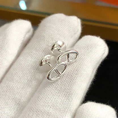 [Baslove] KETTE KLEINE OHRRINGE GOLD UND SILBER