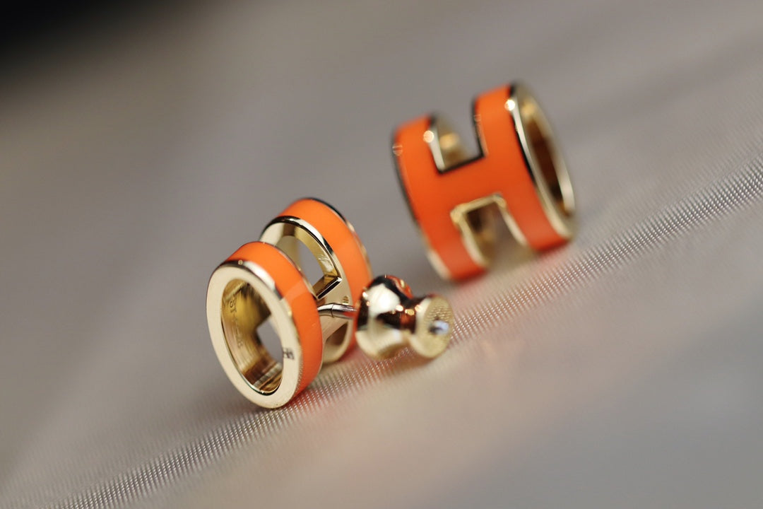 [Baslove] MINI POP H OHRRINGE ORANGE