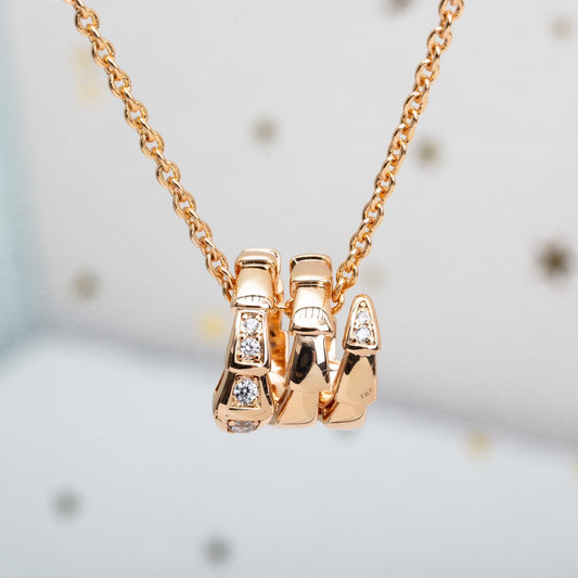 [Baslove]SERPENTI ROSGOLD HALSKETTE DIAMANT
