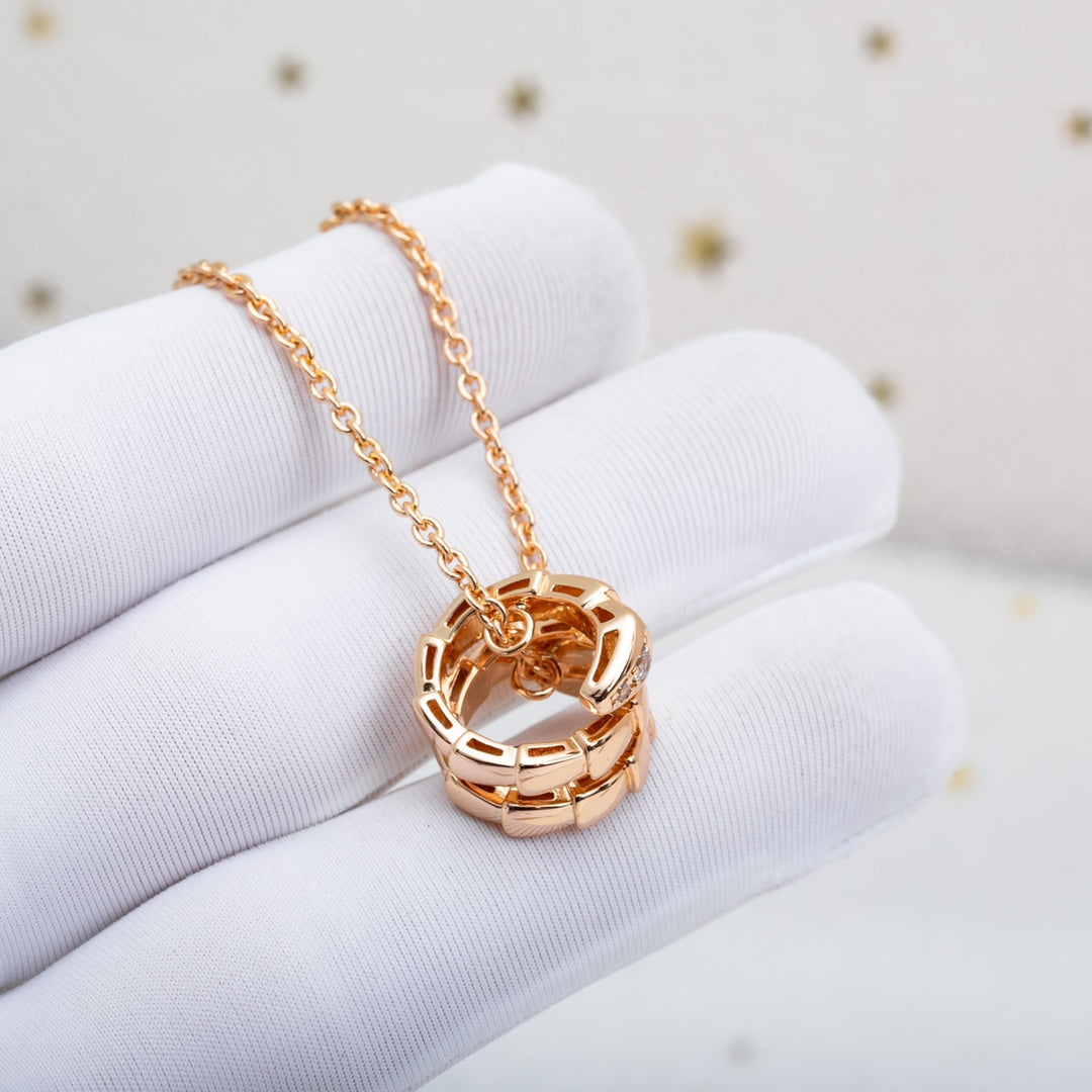 [Violet JW]SERPENTI PINK GOLD NECKLACE DIAMOND