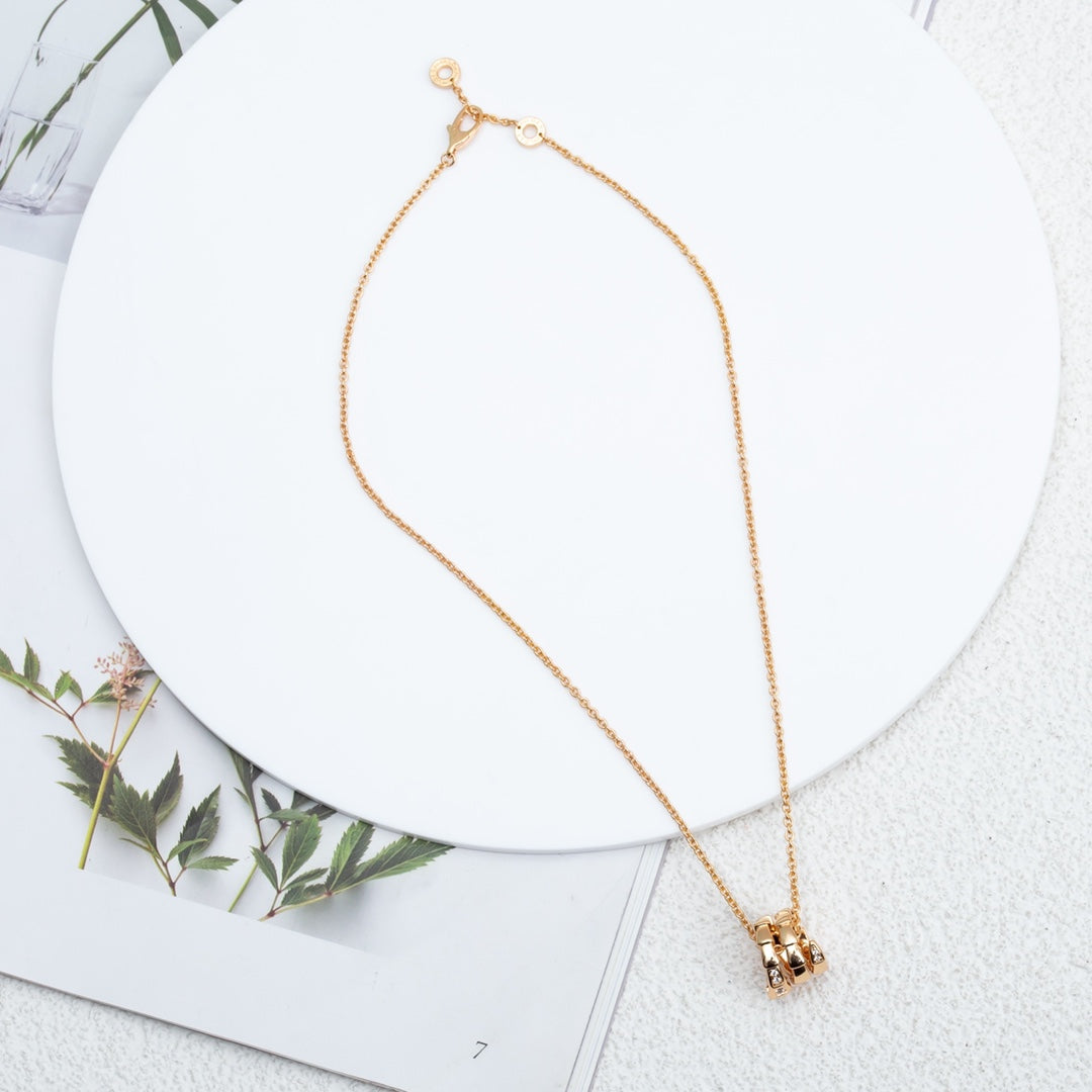 [Violet JW]SERPENTI PINK GOLD NECKLACE DIAMOND