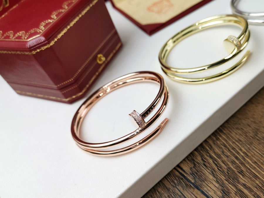 [Violet JW]JUSTE BRACELET 3.5MM DOUBLE ROW DIAMOND