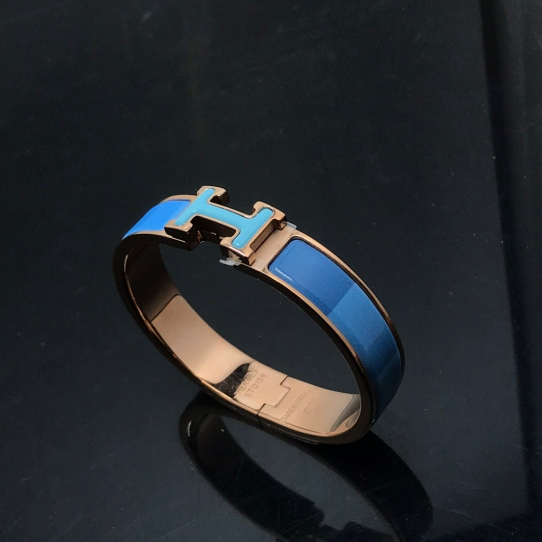 [Violet JW]H BRACELET BLUE RAINBOW CERAMIC