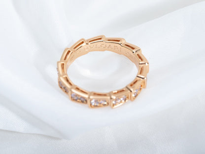 [Baslove]SERPENTI RING ROTGOLD DIAMANT GEPAPERT 3MM