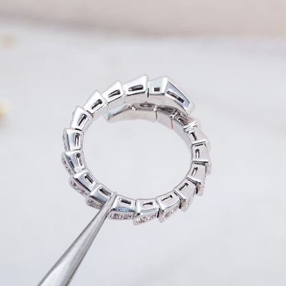 [Baslove]SERPENTI RING SILBER DIAMANT GEPAPERT 4MM