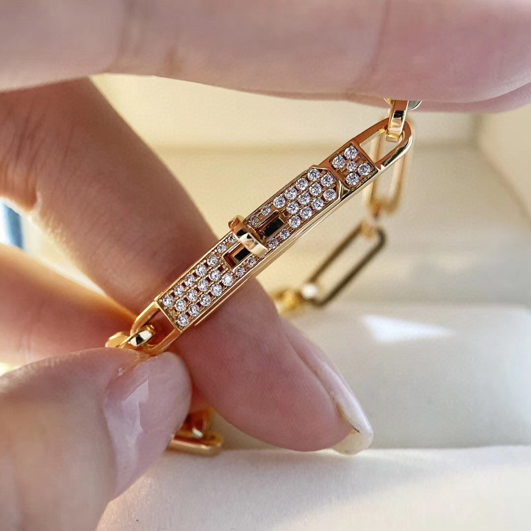 [Baslove]KETTENARMBAND KLEINES MODELL DIAMANT