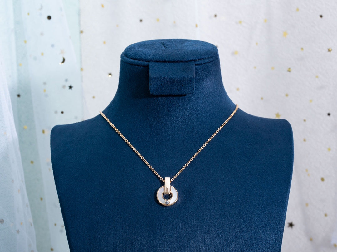 [Violet JW]GARI NECKLACE PINK GOLD MOP