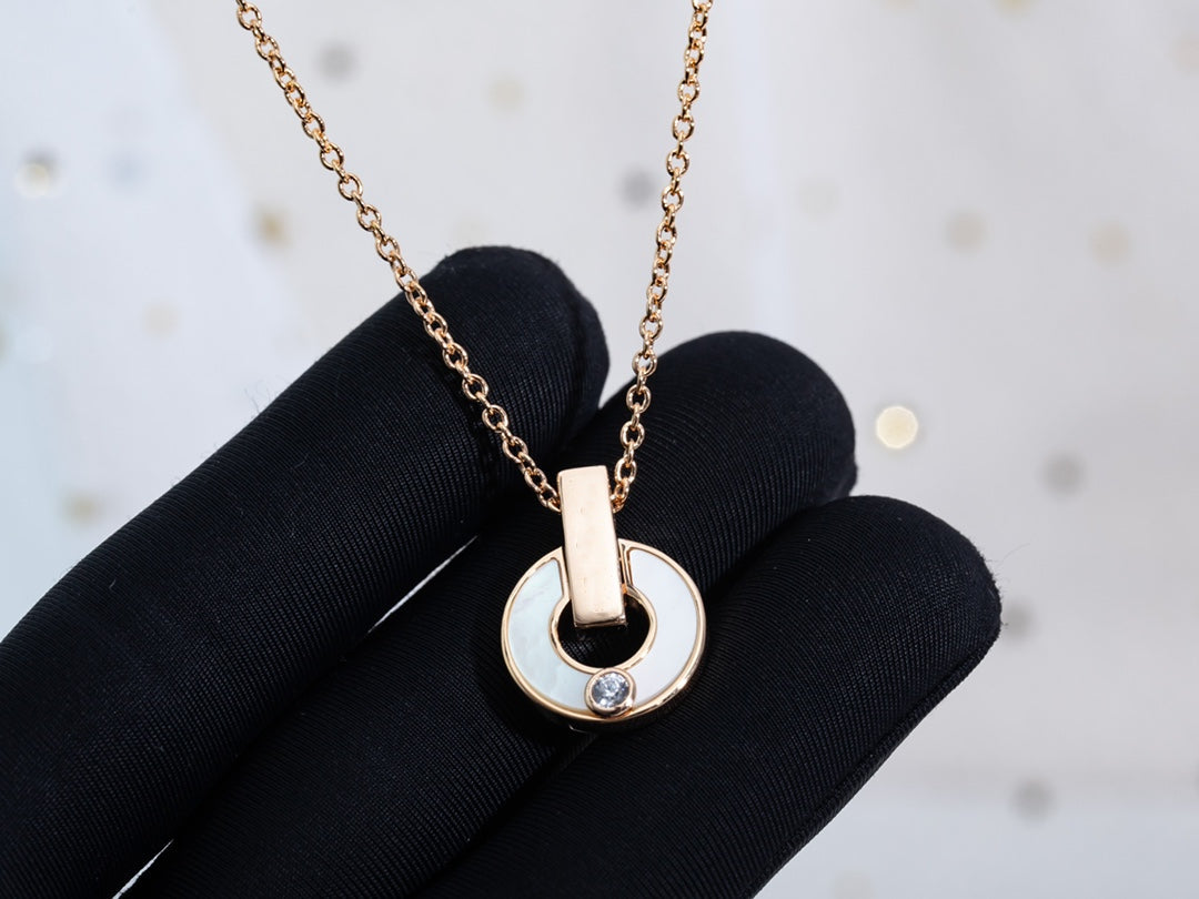 [Violet JW]GARI NECKLACE PINK GOLD MOP