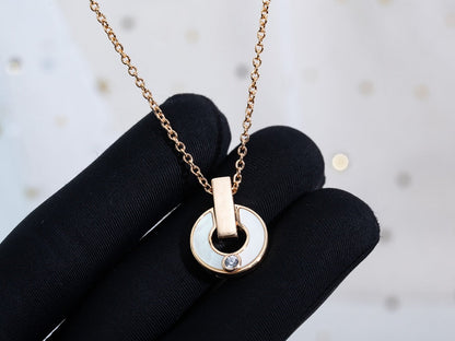 [Violet JW]GARI NECKLACE PINK GOLD MOP