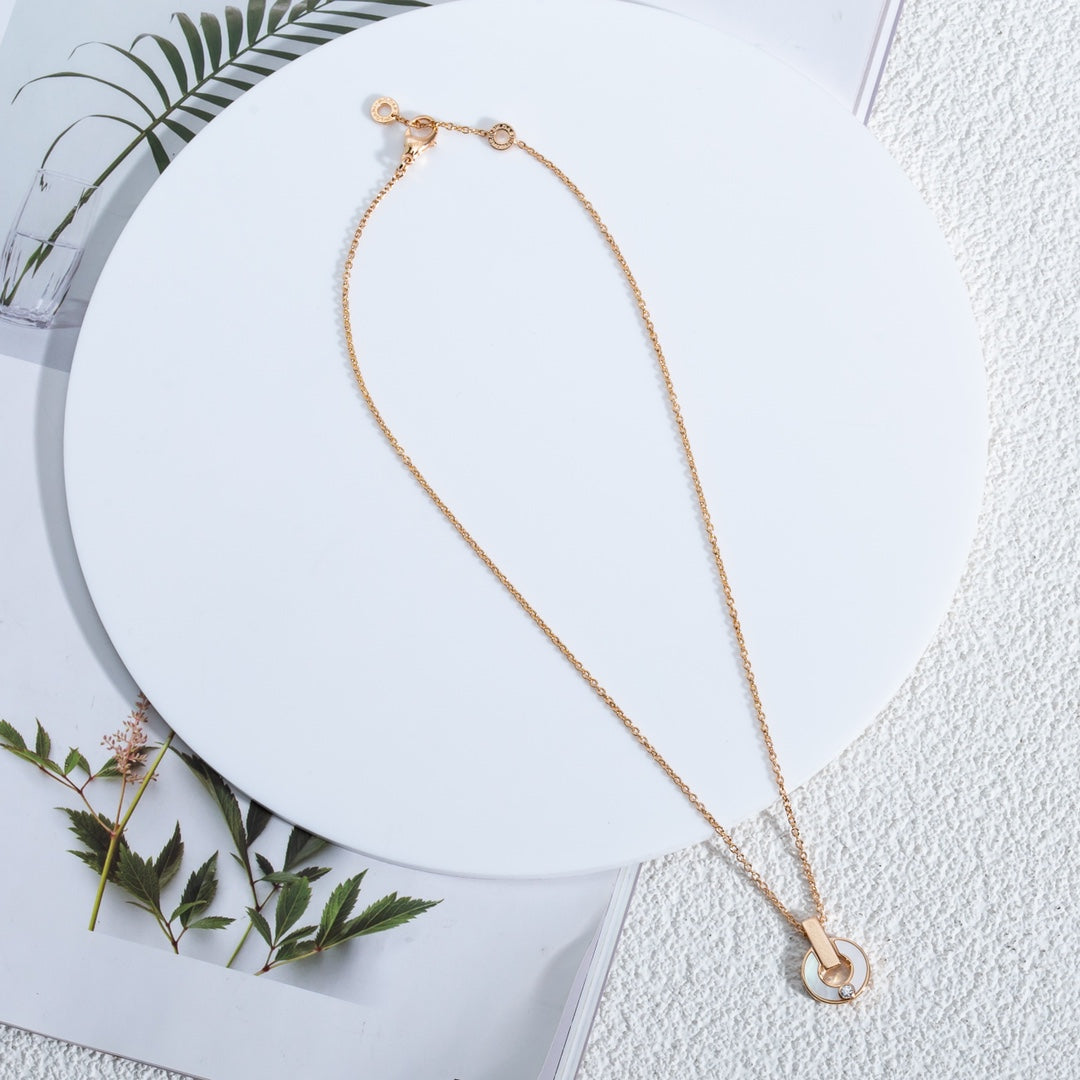 [Violet JW]GARI NECKLACE PINK GOLD MOP