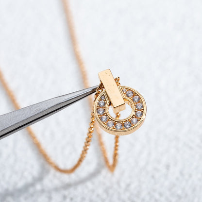 [Violet JW]GARI NECKLACE PINK GOLD DIAMOND
