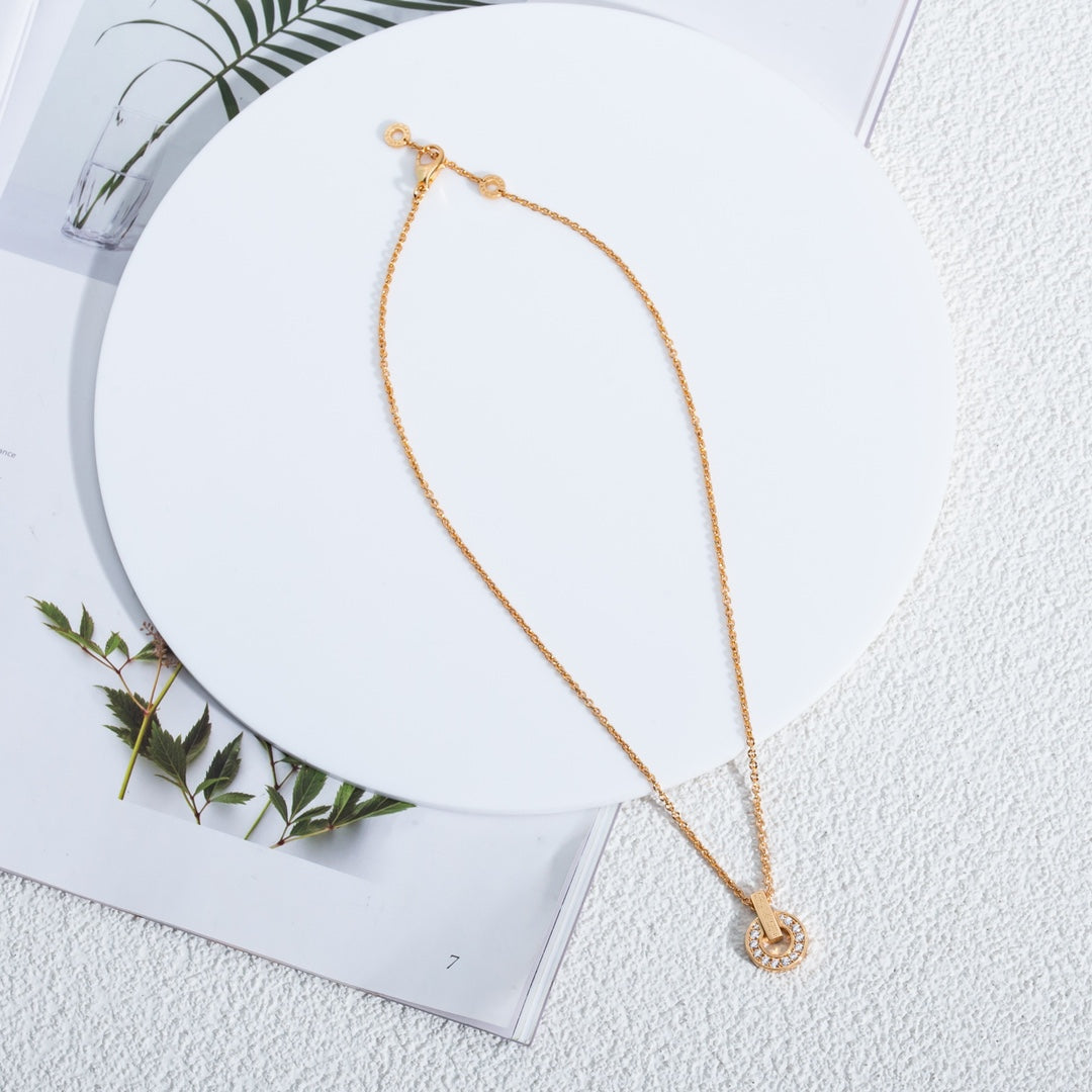[Violet JW]GARI NECKLACE PINK GOLD DIAMOND