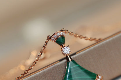[Violet JW]DREAM NECKLACE MALACHITE DIAMOND