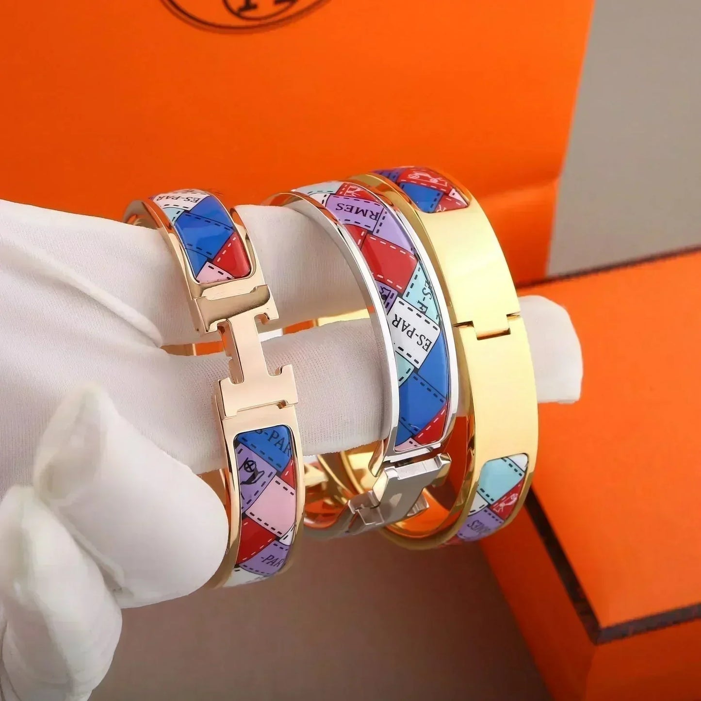 [Baslove]HMブレスレット ドットボーダー 12MM