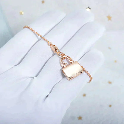 [Baslove]AMULETT ANHÄNGER ROSÉGOLD HALSKETTE