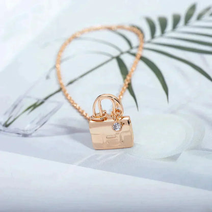[Baslove]AMULETT ANHÄNGER ROSÉGOLD HALSKETTE