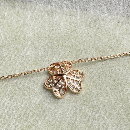 [Baslove]BLUMEN-DIAMANT-HALSKETTE