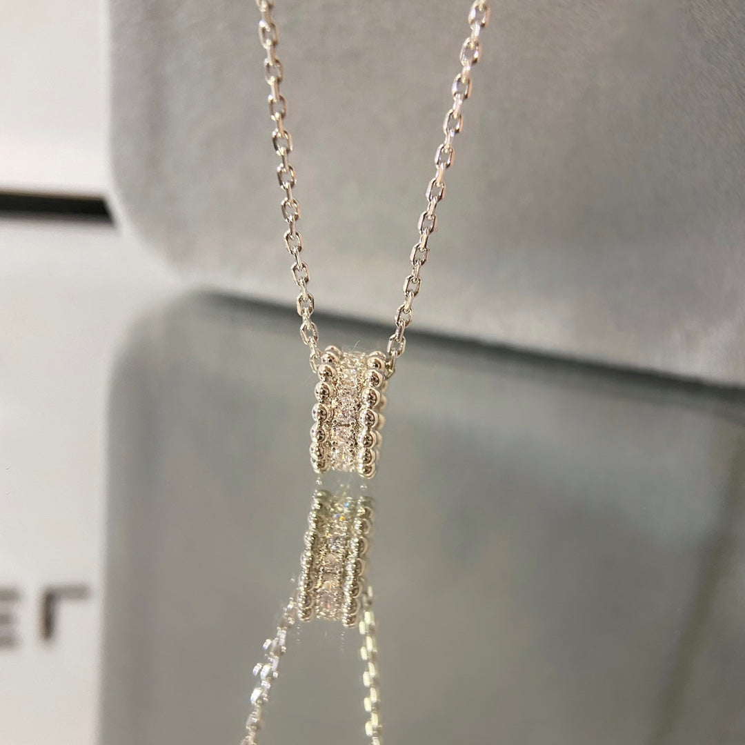 [Baslove]PERLEE DIAMANT HALSKETTE