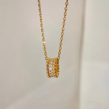[Baslove]PERLEE DIAMANT HALSKETTE