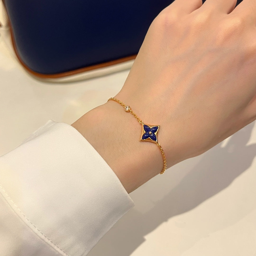 [Baslove]FARBE STAR ROSA GOLD DIAMANT ARMBAND