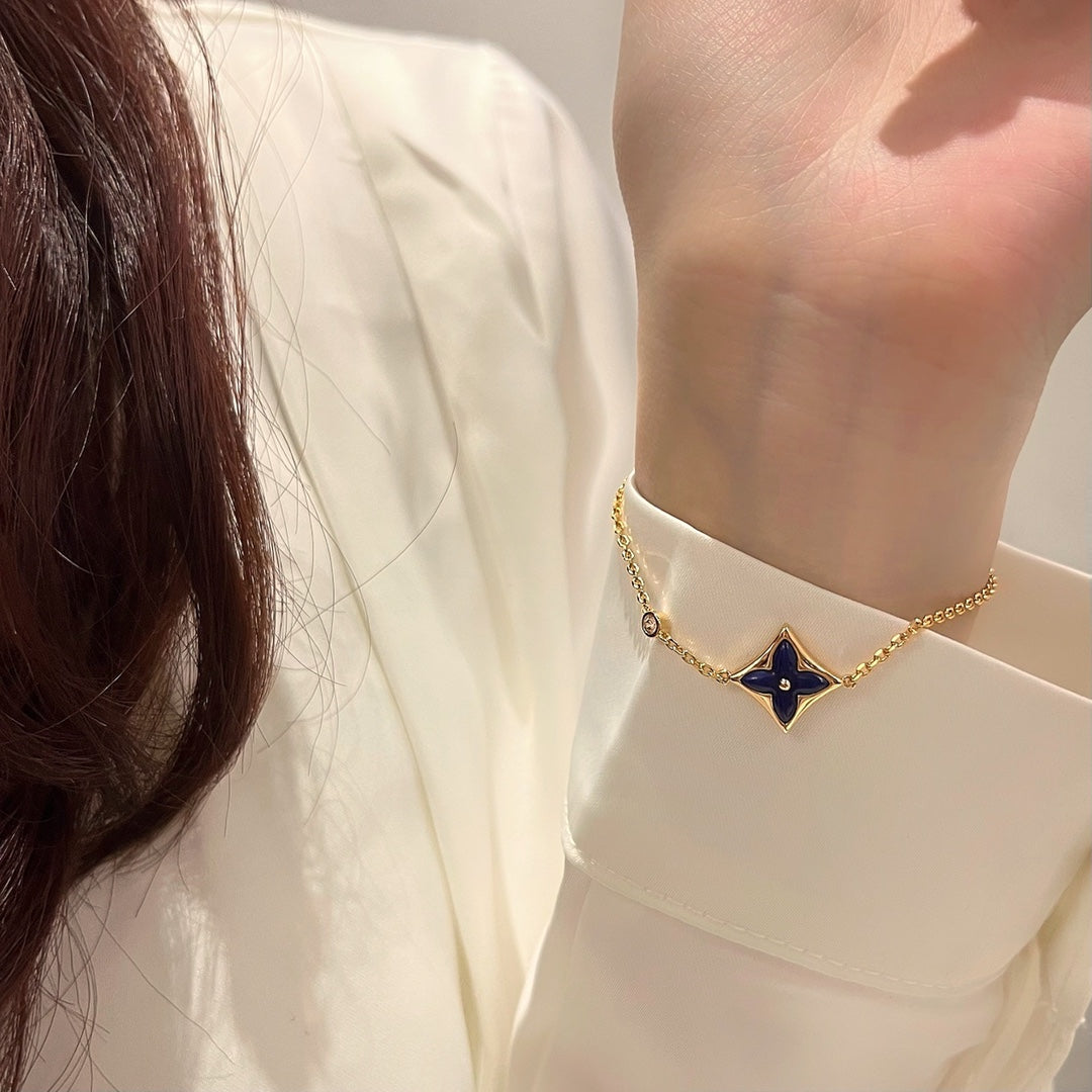 [Baslove]FARBE STAR ROSA GOLD DIAMANT ARMBAND