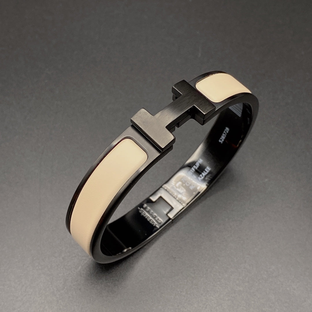 [Violet JW]HM BRACELET 12MM BLACK BEIGE CERAMIC