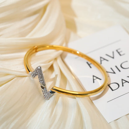 [Baslove]VOLTE UPSITE DOWN GOLD DIAMANT ARMBAND