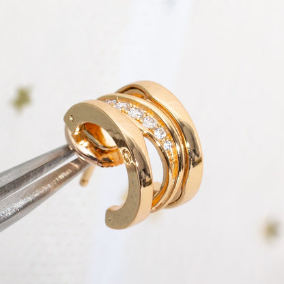 [Baslove]ZERO 1 ROSGOLD DIAMANTEN OHRRINGE