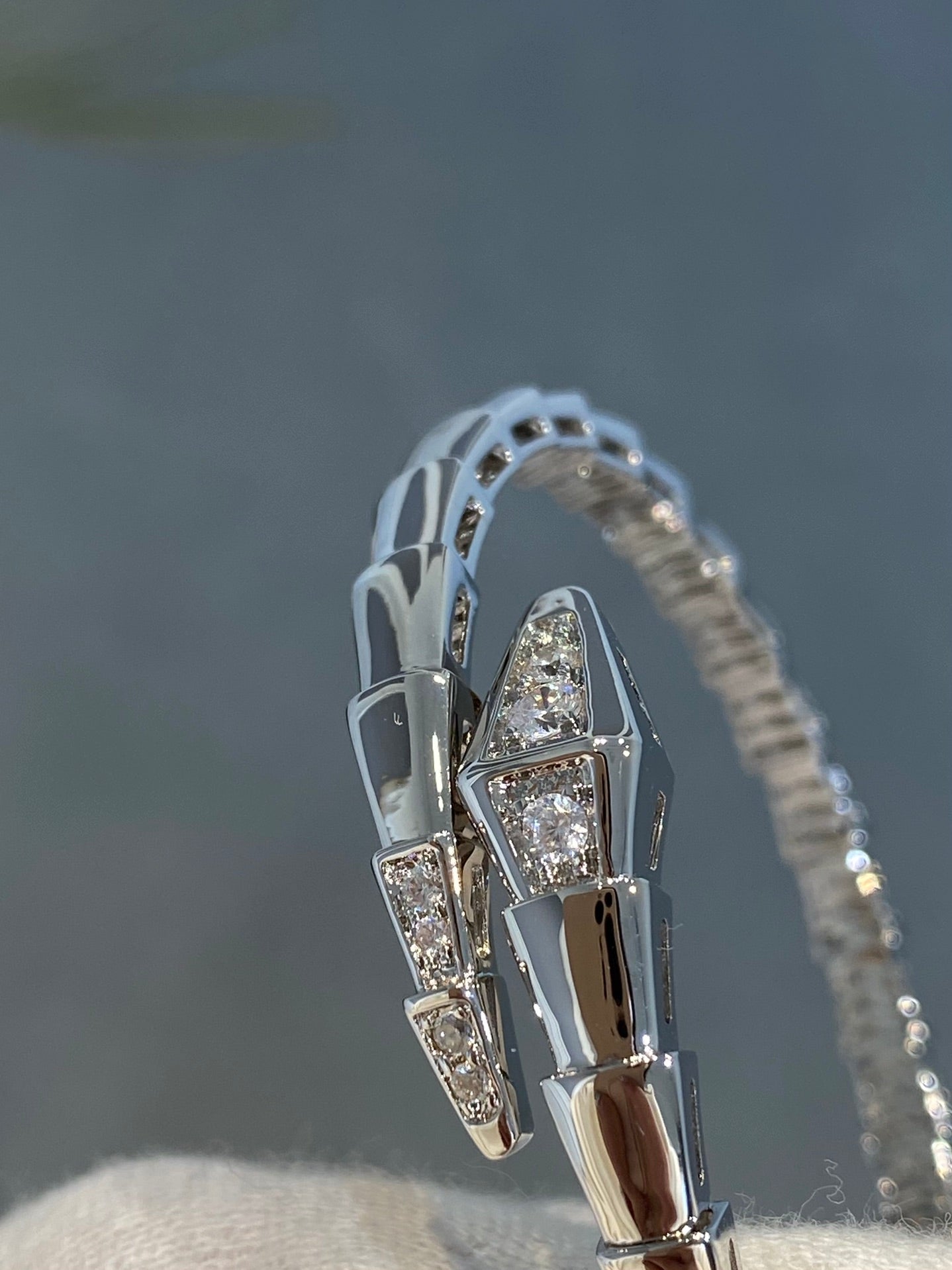 [Baslove]SERPENTI ARMBAND DIAMANTEN SILBER