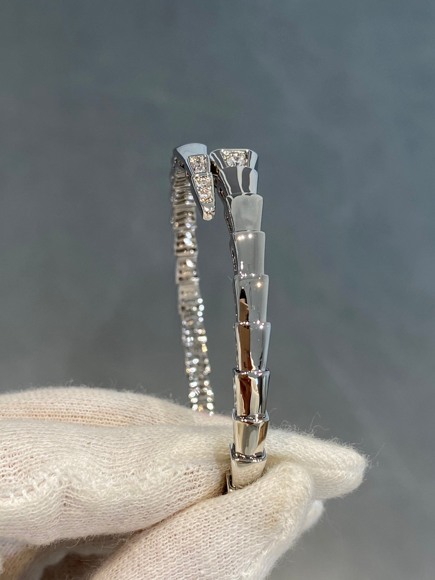 [Baslove]SERPENTI ARMBAND DIAMANTEN SILBER