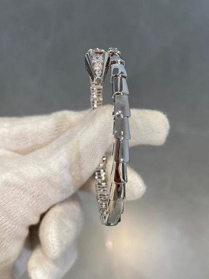 [Baslove]SERPENTI ARMBAND DIAMANTEN SILBER