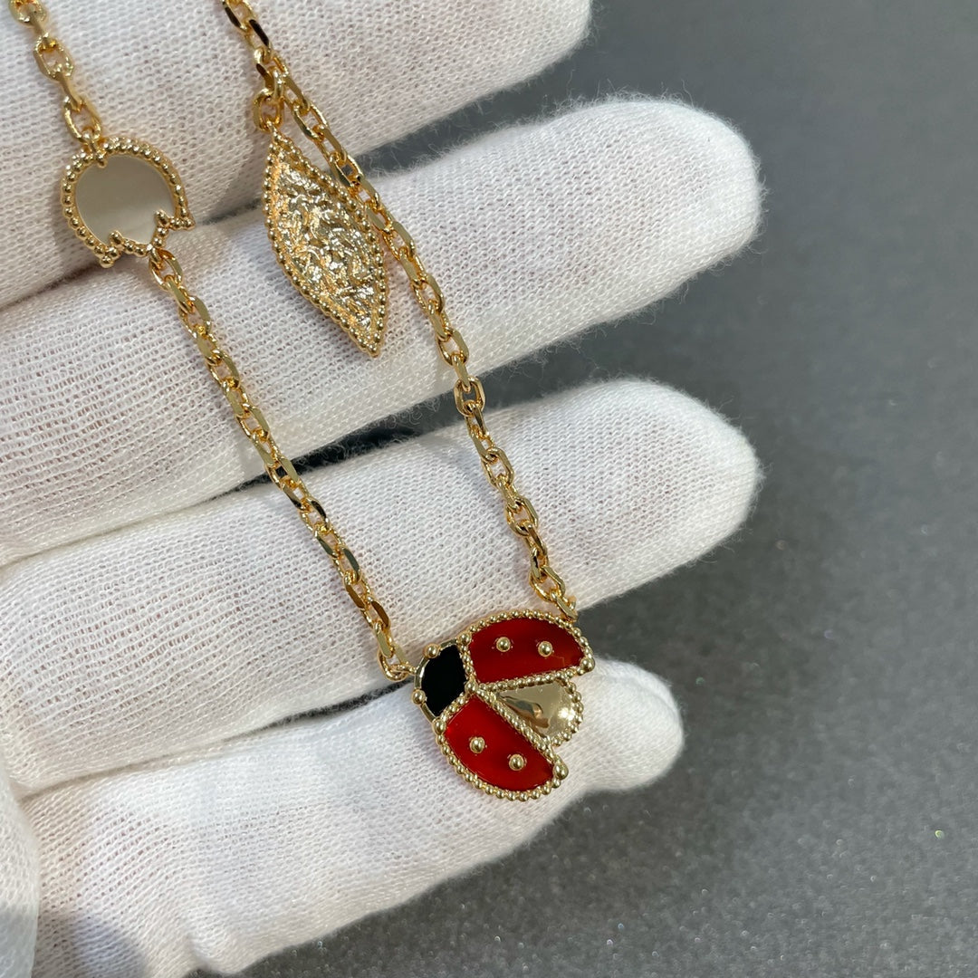 [Violet JW]LUCKY SPRING 15 MOTIFS GOLD NECKLACE