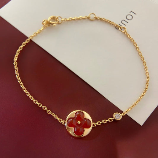 [Baslove]Armband mit Sonnenanhänger und Karneol
