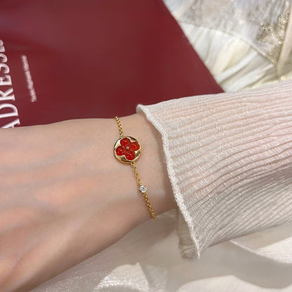 [Baslove]Armband mit Sonnenanhänger und Karneol
