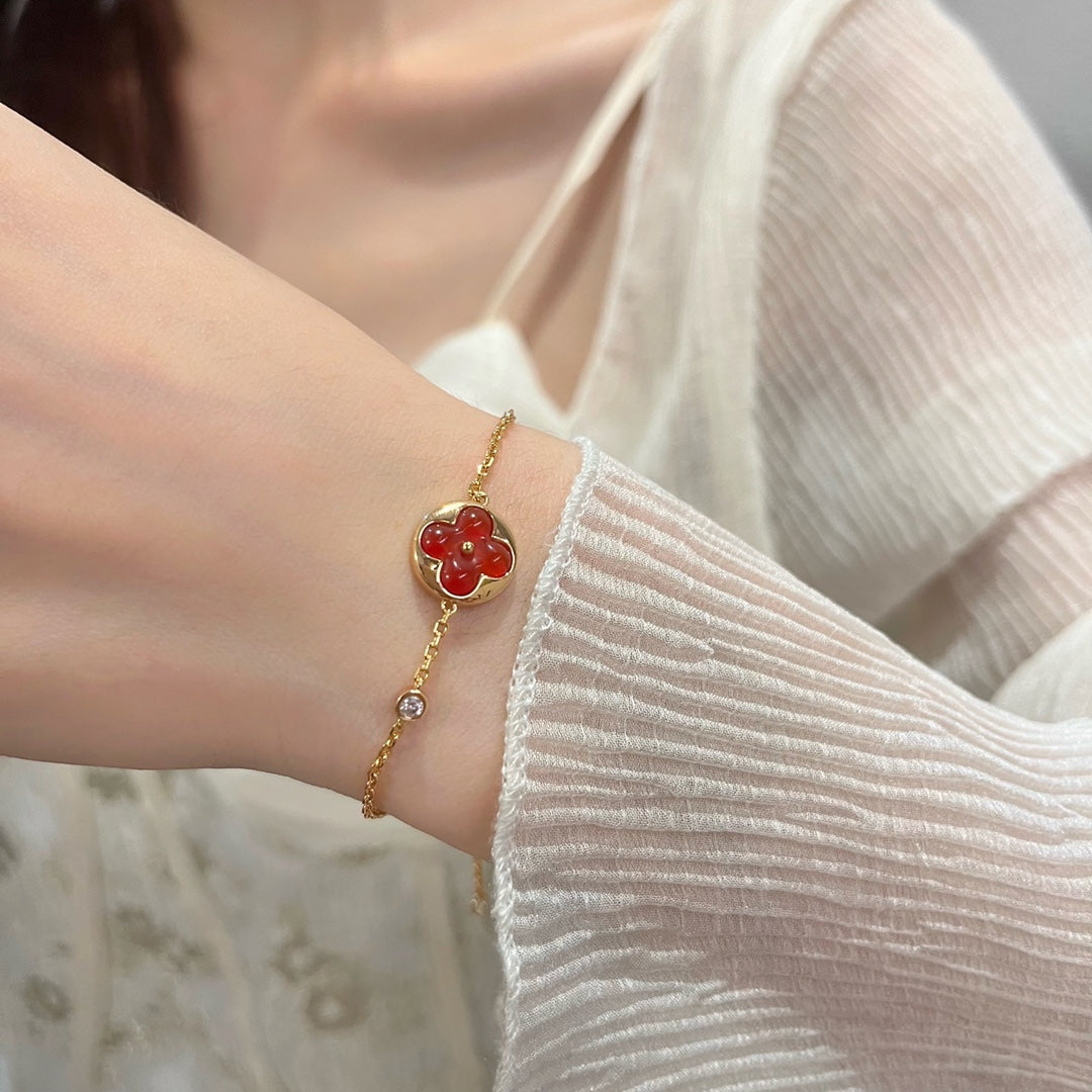 [Baslove]Armband mit Sonnenanhänger und Karneol