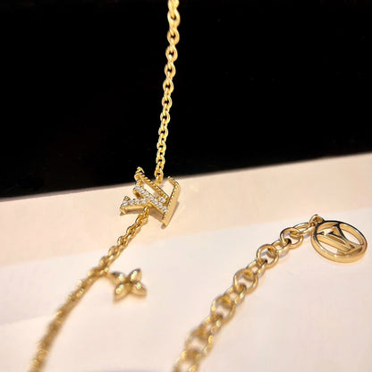 [Baslove] GOLDARMBAND MIT LV-LOGO UND STERNMOTIV