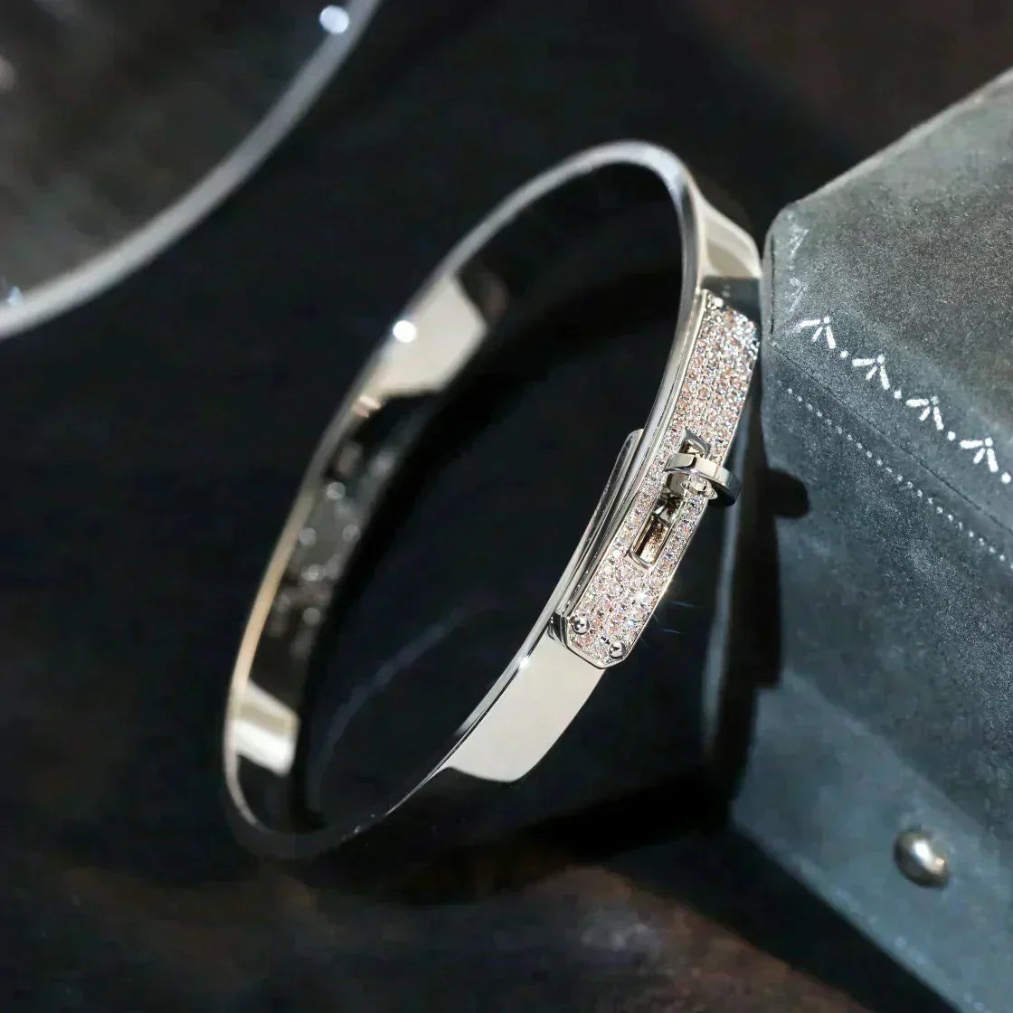 [Baslove]KELLY SILBER DIAMANT ARMBAND