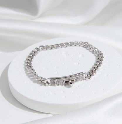 [Baslove]KELLY KETTE SILBER DIAMANT ARMBAND
