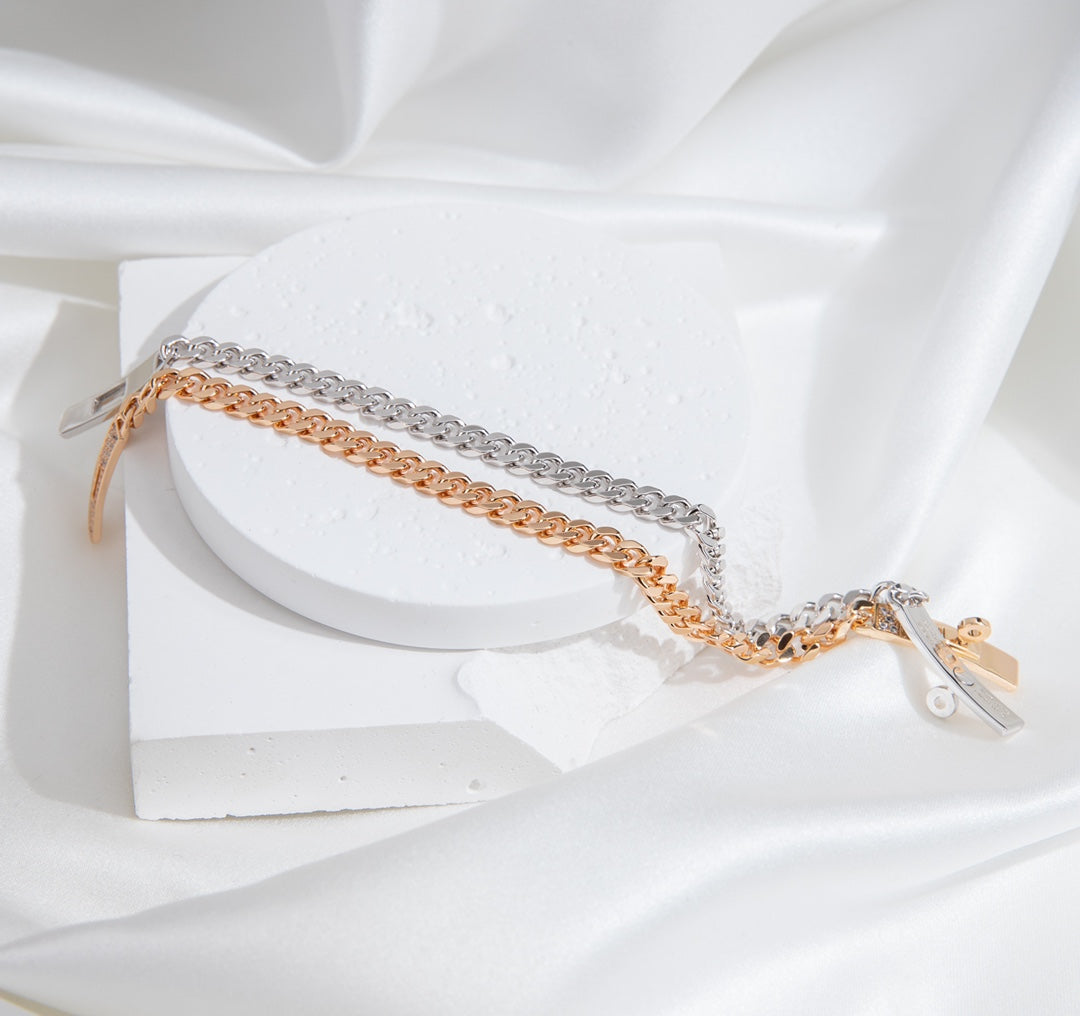 [Baslove]KELLY KETTE SILBER DIAMANT ARMBAND