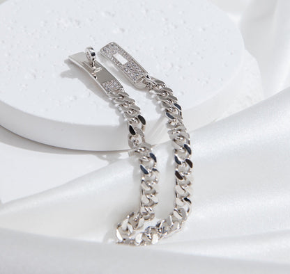 [Baslove]KELLY KETTE SILBER DIAMANT ARMBAND