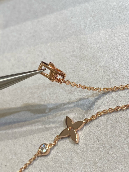 [Baslove]Armband aus Roségold mit Sterndiamanten