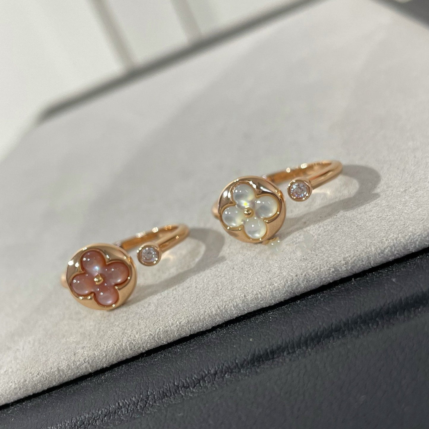 [Baslove]SUN 1 DIAMANT ROSA MOP RING