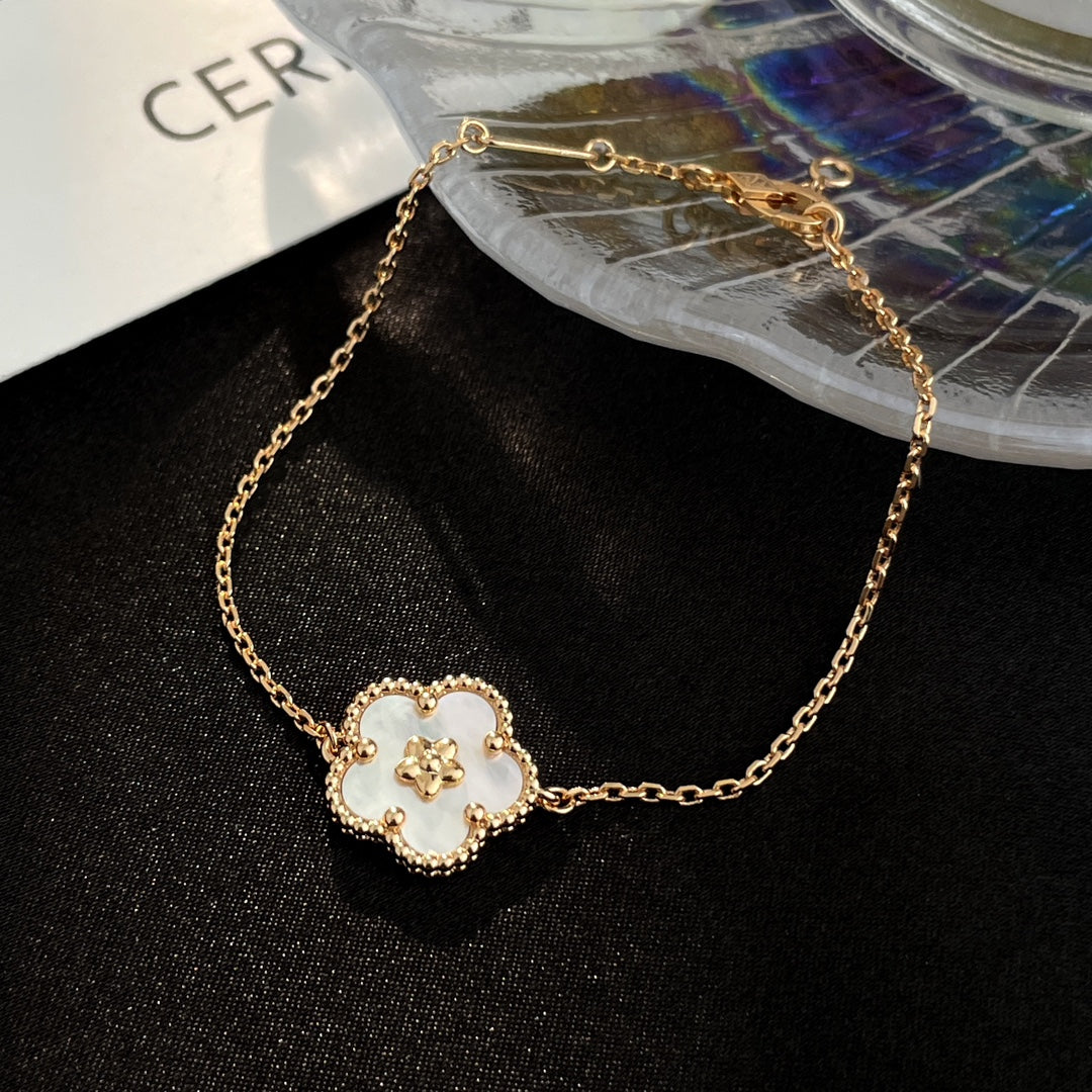 [Violet JW]LUCKY SPRING ROSE GOLD MOP BRACELET
