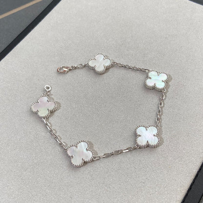 [Violet JW]CLOVER SILVER MOP 5 MOTIF BRACELET