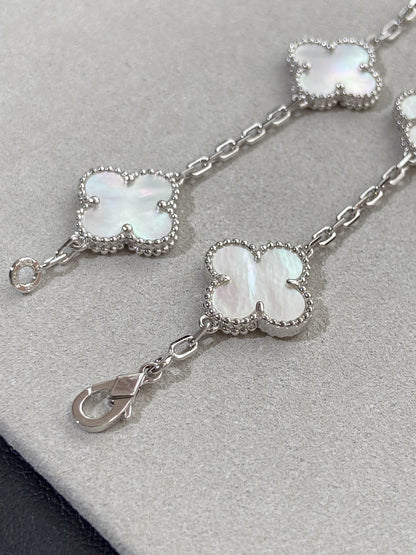 [Violet JW]CLOVER SILVER MOP 5 MOTIF BRACELET