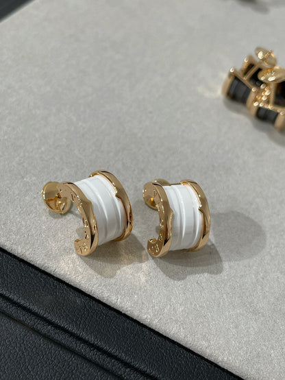[Baslove]ZERO 1 ROSA GOLD KERAMIK OHRRINGE