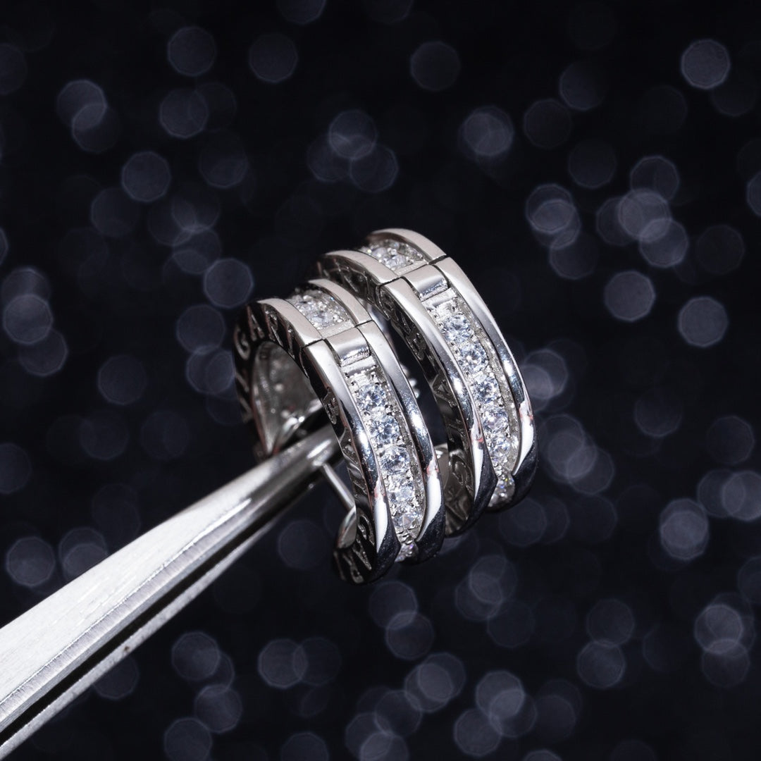 [Baslove]ZERO 1 MINI SILBER DIAMANT OHRRINGE