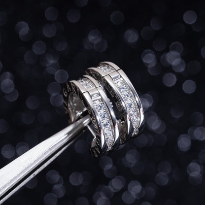 [Baslove]ZERO 1 MINI SILBER DIAMANT OHRRINGE