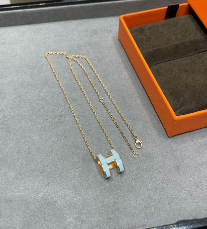 [Baslove] POP ​​H HIMMELBLAU HALSKETTE